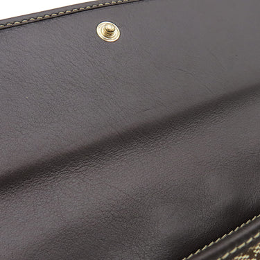 グッチ GUCCI ラブリーハート 245723 ベージュ×エボニー GGキャンバス 長財布 ゴールド金具 茶 ハートモチーフ