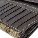 グッチ GUCCI ラブリーハート 245723 ベージュ×エボニー GGキャンバス 長財布 ゴールド金具 茶 ハートモチーフ