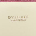 ブルガリ BVLGARI ブルガリブルガリ ピンク グレインレザー 長財布 シルバー金具 バイカラー 二つ折り