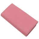 ブルガリ BVLGARI ブルガリブルガリ ピンク グレインレザー 長財布 シルバー金具 バイカラー 二つ折り