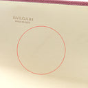 ブルガリ BVLGARI ブルガリブルガリ ピンク グレインレザー 長財布 シルバー金具 バイカラー 二つ折り