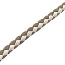 エルメス HERMES 編み込み ストラップ グレージュ×ホワイト レザー ショルダーストラップ ゴールド金具 新品 未使用 ジャンボ バッグ用ストラップ