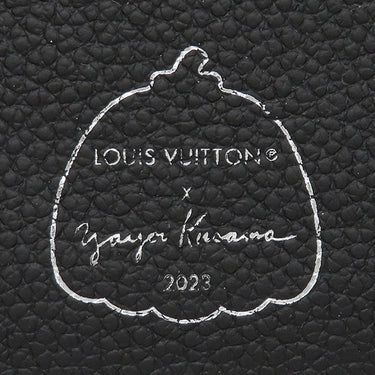 ルイヴィトン LOUIS VUITTON ポルトフォイユ クレア M81907 ノワール×ブロン モノグラムアンプラント 二つ折り財布 シルバー金具 黒 白 LV × YK 草間彌生 インフィニティ ドット