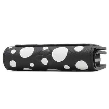 ルイヴィトン LOUIS VUITTON ポルトフォイユ クレア M81907 ノワール×ブロン モノグラムアンプラント 二つ折り財布 シルバー金具 黒 白 LV × YK 草間彌生 インフィニティ ドット