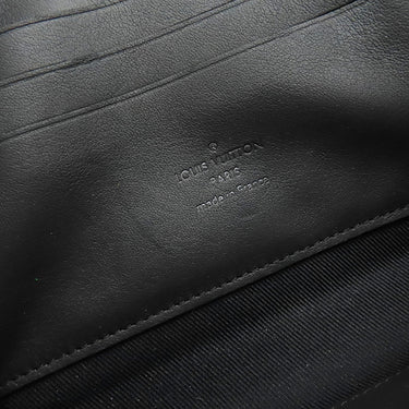 ルイヴィトン LOUIS VUITTON アルファ ウェアラブル ウォレット M59161 ノワール グレインカーフレザー ショルダーバッグ マットブラック金具 黒 LVアエログラム