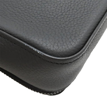 ルイヴィトン LOUIS VUITTON アルファ ウェアラブル ウォレット M59161 ノワール グレインカーフレザー ショルダーバッグ マットブラック金具 黒 LVアエログラム