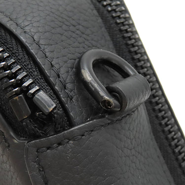 ルイヴィトン LOUIS VUITTON アルファ ウェアラブル ウォレット M59161 ノワール グレインカーフレザー ショルダーバッグ マットブラック金具 黒 LVアエログラム