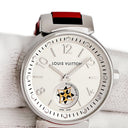 腕時計 ルイヴィトン LOUIS VUITTON タンブール ムーンスター PM Q8J10 クオーツ レディース スモールセコンド バー アラビア