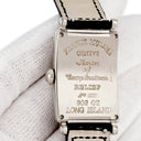 腕時計 フランクミュラー FRANCK MULLER ロングアイランド 902QZ クオーツ レディース K18WG無垢 ブラック 黒 ギョウシェ 角型