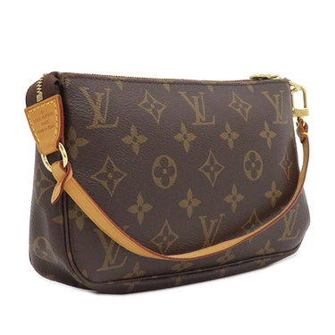 ルイヴィトン LOUIS VUITTON ポシェット アクセソワール M51980 モノグラム モノグラムキャンバス アクセサリーポーチ ゴールド金具 茶 ポーチ ハンドバッグ