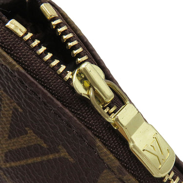 ルイヴィトン LOUIS VUITTON ポシェット アクセソワール M51980 モノグラム モノグラムキャンバス アクセサリーポーチ ゴールド金具 茶 ポーチ ハンドバッグ