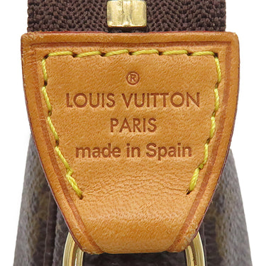 ルイヴィトン LOUIS VUITTON ポシェット アクセソワール M51980 モノグラム モノグラムキャンバス アクセサリーポーチ ゴールド金具 茶 ポーチ ハンドバッグ