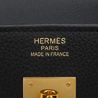 エルメス HERMES バーキン40 ブラック トゴ ハンドバッグ ゴールド金具 黒