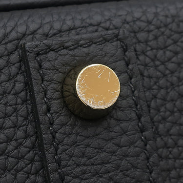 エルメス HERMES バーキン40 ブラック トゴ ハンドバッグ ゴールド金具 黒