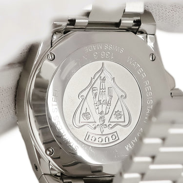 腕時計 グッチ GUCCI ダイブ DIVE 136.3 クオーツ メンズ ホワイト 白 逆回転防止ベゼル デイト