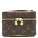 ルイヴィトン LOUIS VUITTON ニース ナノ M45165 モノグラム モノグラムキャンバス ハンドバッグ ゴールド金具 茶 バニティ ポーチ 新品 未使用