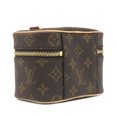 ルイヴィトン LOUIS VUITTON ニース ナノ M45165 モノグラム モノグラムキャンバス ハンドバッグ ゴールド金具 茶 バニティ ポーチ 新品 未使用