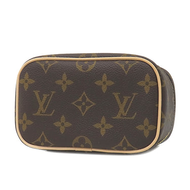 ルイヴィトン LOUIS VUITTON ニース ナノ M45165 モノグラム モノグラムキャンバス ハンドバッグ ゴールド金具 茶 バニティ ポーチ 新品 未使用