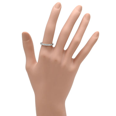 ノンブランド NON BRAND ダイヤモンド リング 0.317ct プラチナシルバー Pt900 ダイヤモンド リング 指輪 プラチナム ダイヤ 一文字 パヴェ ラウンドブリリアントカット 11号