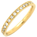 ノンブランド NON BRAND ダイヤリング イエローゴールド K18YG ダイヤモンド リング 指輪 Au750 18K 18金 メレダイヤ ラウンドブリリアントカット YG 11号