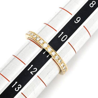 ノンブランド NON BRAND ダイヤリング イエローゴールド K18YG ダイヤモンド リング 指輪 Au750 18K 18金 メレダイヤ ラウンドブリリアントカット YG 11号