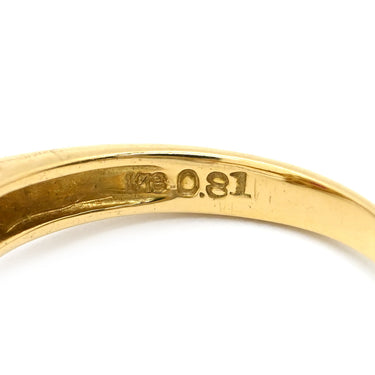 ノンブランド NON BRAND ルビー ダイヤ レッド×イエローゴールド K18YG ルビー ダイヤモンド リング 指輪 K18YG Au750 18K 18金 赤 レッド ヘイローデザイン フラワーモチーフ 15号