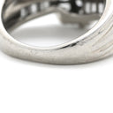 ノンブランド NON BRAND ダイヤモンド リング プラチナシルバー Pt900 ダイヤモンド リング 指輪 プラチナム テーパード バケット ラウンドブリリアント リボンモチーフ 10号