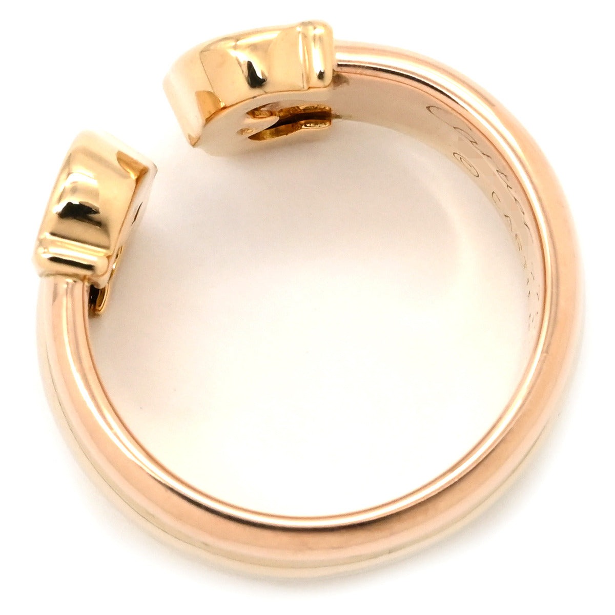 カルティエ Cartier 2Cリング トリニティ イエローゴールドXピンク