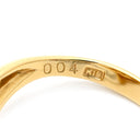 ノンブランド NON BRAND ダイヤ 0.04ct イエローゴールド K18YG ダイヤモンド リング 指輪 K18YG Au750 18K 18金 薔薇 バラ Rose 花 フラワーモチーフ 11.5号