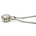 ノンブランド NON BRAND ダイヤモンド 0.27ct ペンダント ホワイトゴールド K18WG ダイヤモンド ネックレス 1P 1粒 ラウンドブリリアントカット