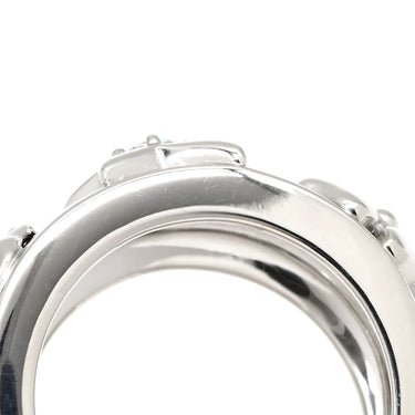 シャネル CHANEL スリーシンボル ホワイトゴールド K18WG ダイヤモンド リング 指輪 18K 750 WG カメリア スター クローバー 1Pダイヤ 7.5号