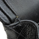 シャネル CHANEL マトラッセ Wフラップ ブラック キャビアスキン ショルダーバッグ ゴールド金具 黒 Wフラップ ダブルフラップ