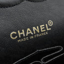 シャネル CHANEL マトラッセ Wフラップ ブラック キャビアスキン ショルダーバッグ ゴールド金具 黒 Wフラップ ダブルフラップ