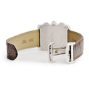 腕時計 カルティエ Cartier タンクフランセーズ XL クロノグラフ WE1004S4 クオーツ メンズ K18WG無垢 純正ダイヤ デイト 青針