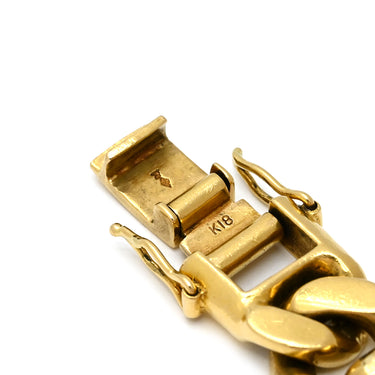 喜平 KIHEI K18 18金 21cm 200g 2面 シングル イエローゴールド K18YG ブレスレット 特大 造幣局検定マーク ショッピングローン対応していません