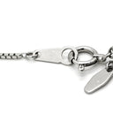 ノンブランド NON BRAND ホワイトゴールド K18WG ネックレス ホワイトゴールド ボックスチェーン ベネチアンチェーン 18K WG Au750