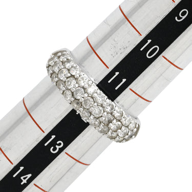 ノンブランド NON BRAND ダイヤリング プラチナシルバー Pt900 ダイヤモンド リング 指輪 パヴェリング 12号