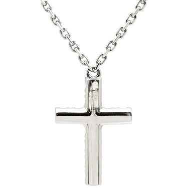 カルティエ Cartier シンボル クロス ネックレス ホワイトゴールド K18WG サファイア ネックレス 750 18金 サファイア