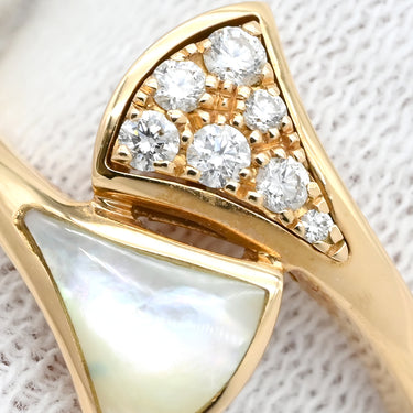 ブルガリ BVLGARI ディーヴァ ドリーム AN858003/353808 ピンクゴールド K18PG ダイヤモンド マザーオブパール #53(JP13) リング 指輪 750 18金 12.5号