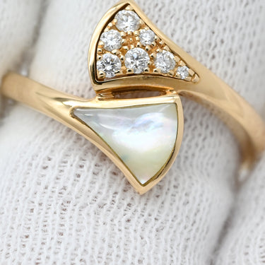 ブルガリ BVLGARI ディーヴァ ドリーム AN858003/353808 ピンクゴールド K18PG ダイヤモンド マザーオブパール #53(JP13) リング 指輪 750 18金 12.5号