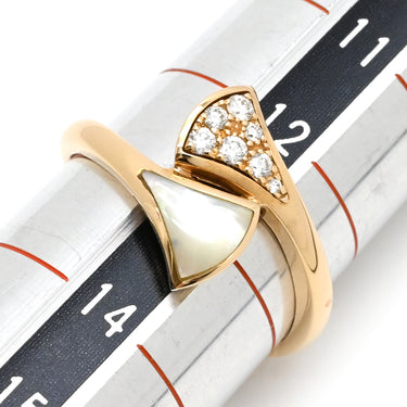 ブルガリ BVLGARI ディーヴァ ドリーム AN858003/353808 ピンクゴールド K18PG ダイヤモンド マザーオブパール #53(JP13) リング 指輪 750 18金 12.5号