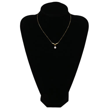 ミキモト MIKIMOTO パールネックレス イエローゴールド×パールホワイト K18YG パール ダイヤモンド ネックレス MIKIMOTO 真珠 18K 18金 Au750 ダイヤ