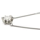 ノンブランド NON BRAND ダイヤ ペンダント プラチナシルバー Pt850 ダイヤモンド ネックレス 1P 1石 1粒 6本爪 ダイヤモンド