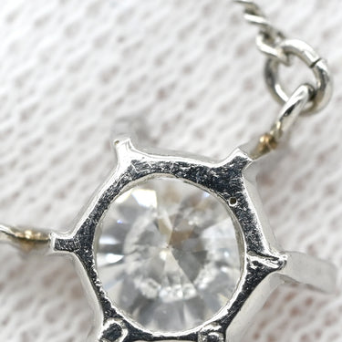 ノンブランド NON BRAND ダイヤ ペンダント プラチナシルバー Pt850 ダイヤモンド ネックレス 1P 1石 1粒 6本爪 ダイヤモンド