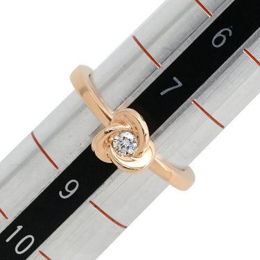 ポンテヴェキオ Ponte Vecchio ダイヤ リング　 ピンクゴールド K18PG ダイヤモンド リング 指輪 750PG 1P 1粒ダイヤ フラワー 8号