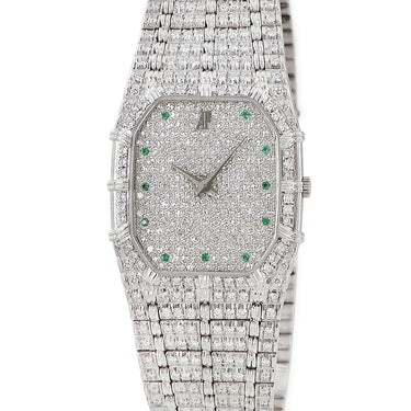 腕時計 オーデマピゲ AUDEMARS PIGUET バンブー 56214BC.ZZ.0636BC.04 クオーツ メンズ レディース 純正全面ダイヤ K18WG無垢 ヴィンテージ