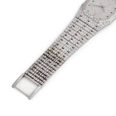 腕時計 オーデマピゲ AUDEMARS PIGUET バンブー 56214BC.ZZ.0636BC.04 クオーツ メンズ レディース 純正全面ダイヤ K18WG無垢 ヴィンテージ