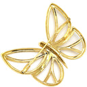 ノンブランド NON BRAND イエローゴールド K18YG ダイヤモンド ブローチ ダイヤモンド 蝶モチーフ ペンダントトップ Au750 18K 18金