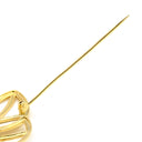 ノンブランド NON BRAND イエローゴールド K18YG ダイヤモンド ブローチ ダイヤモンド 蝶モチーフ ペンダントトップ Au750 18K 18金