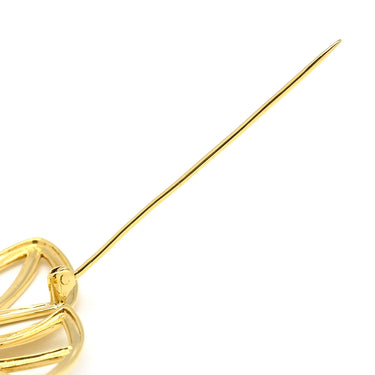 ノンブランド NON BRAND イエローゴールド K18YG ダイヤモンド ブローチ ダイヤモンド 蝶モチーフ ペンダントトップ Au750 18K 18金